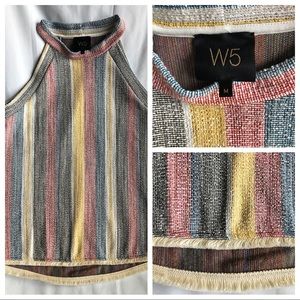 W5 Anthropologie striped multi-colored tank